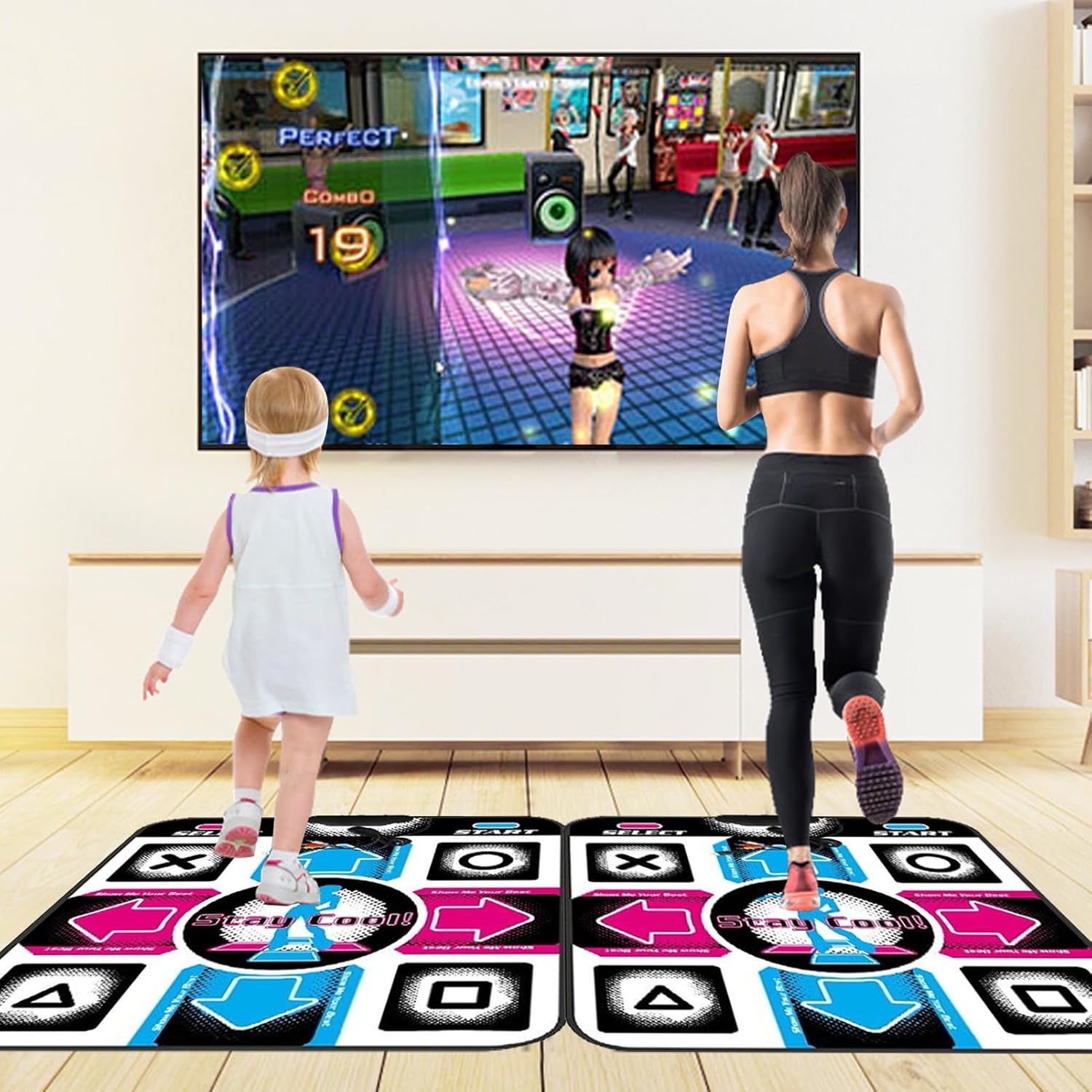 Genérico Electronic Dance Pad, Multifunctional Exercise Dance Mat | Non-Slip Sensitive Blanket for PC, Laptop, Video Games