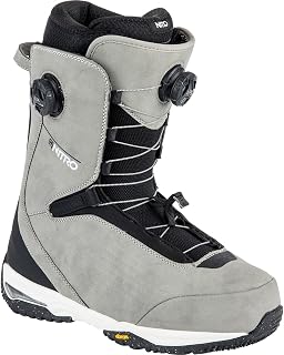 Nitro Men's Chase Dual Boa, All Mountain Freeride Freestyle Premium Boat, Snowboard Boot, Stone, MP 28.5 // EU 43 1/3 // US 10.5