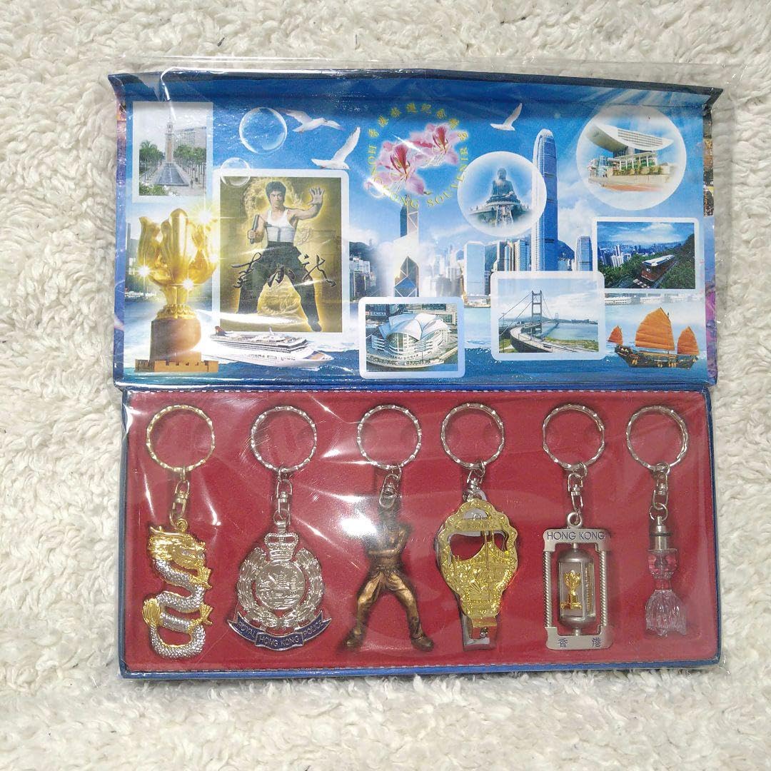 香港旅遊車専売品(18KGPキーホルダー)　４点セット 香港旅遊車専売品(18KGPキーホルダー)4点セット
