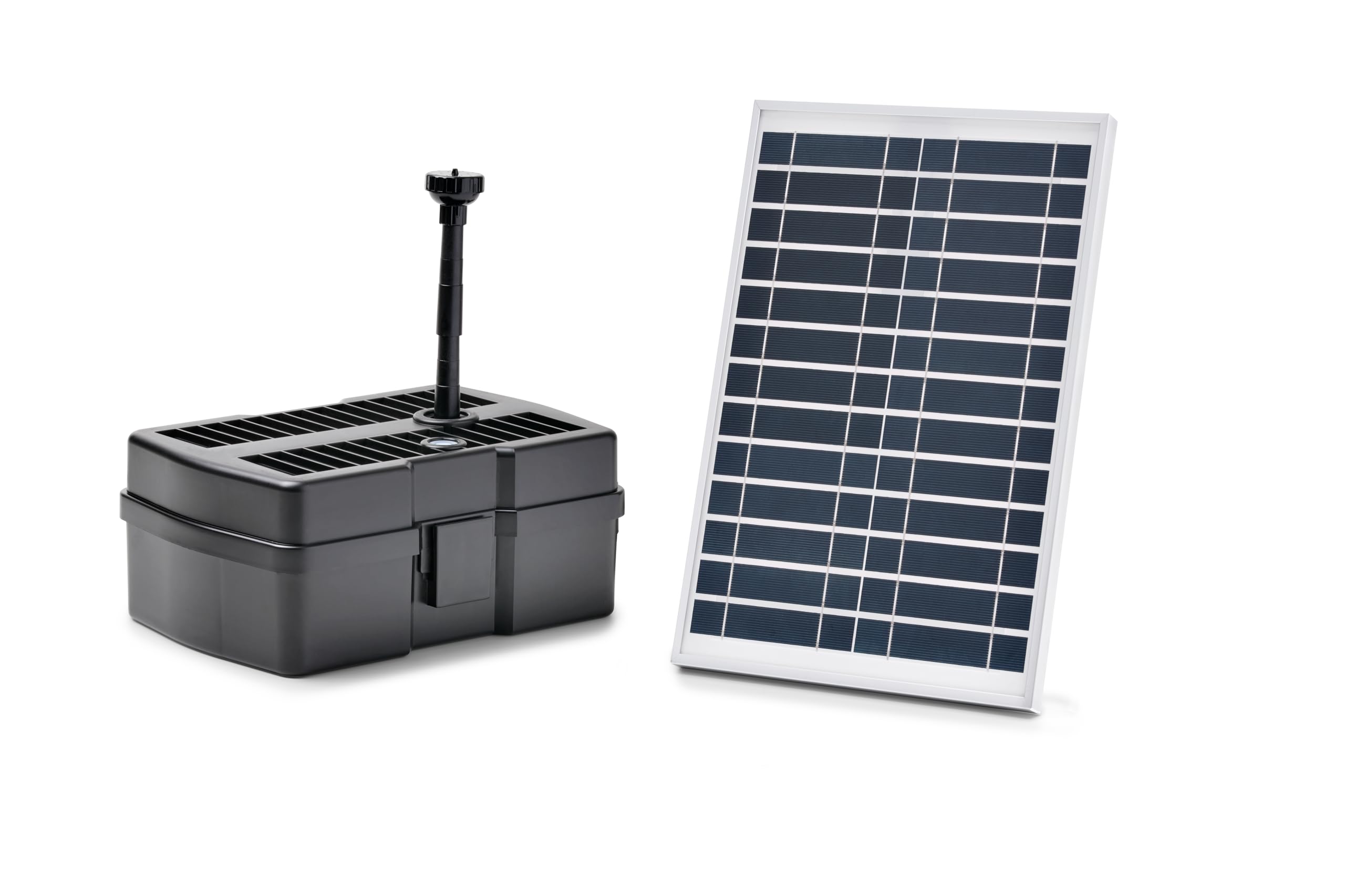 Pontec 95593 PondoRell 1500 UVC Solar - Filtro subacuático con solar, para estanques de hasta 1500 litros (sin peces), incluye clarificador UVC