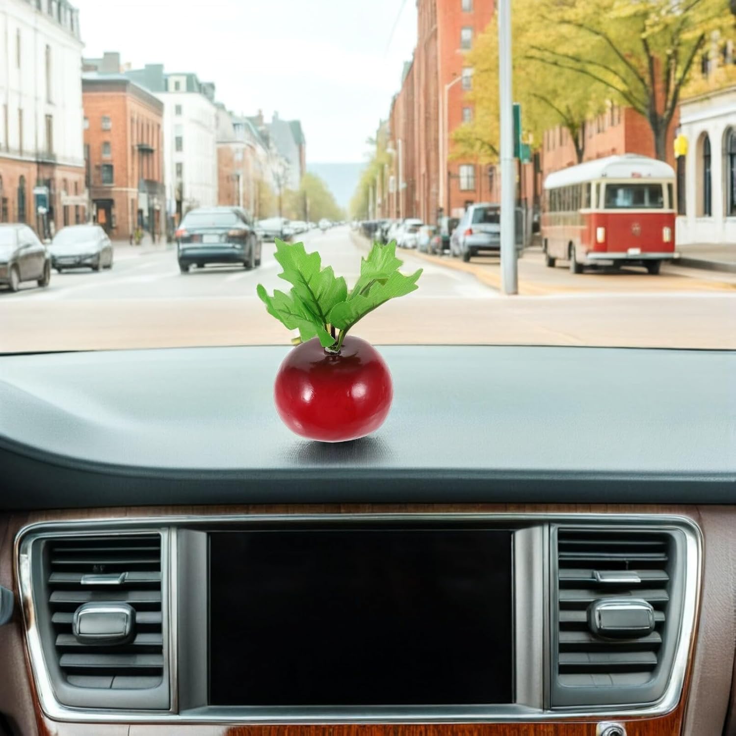 Garneck 4pcs Mangosteen and Carrot Vehicle Antenna Toppers Decorative Car Roof Ball Exterior Ornament for Trucks Suvs Sedans Easy to Install Auto Antenna Balls for Unique Parking