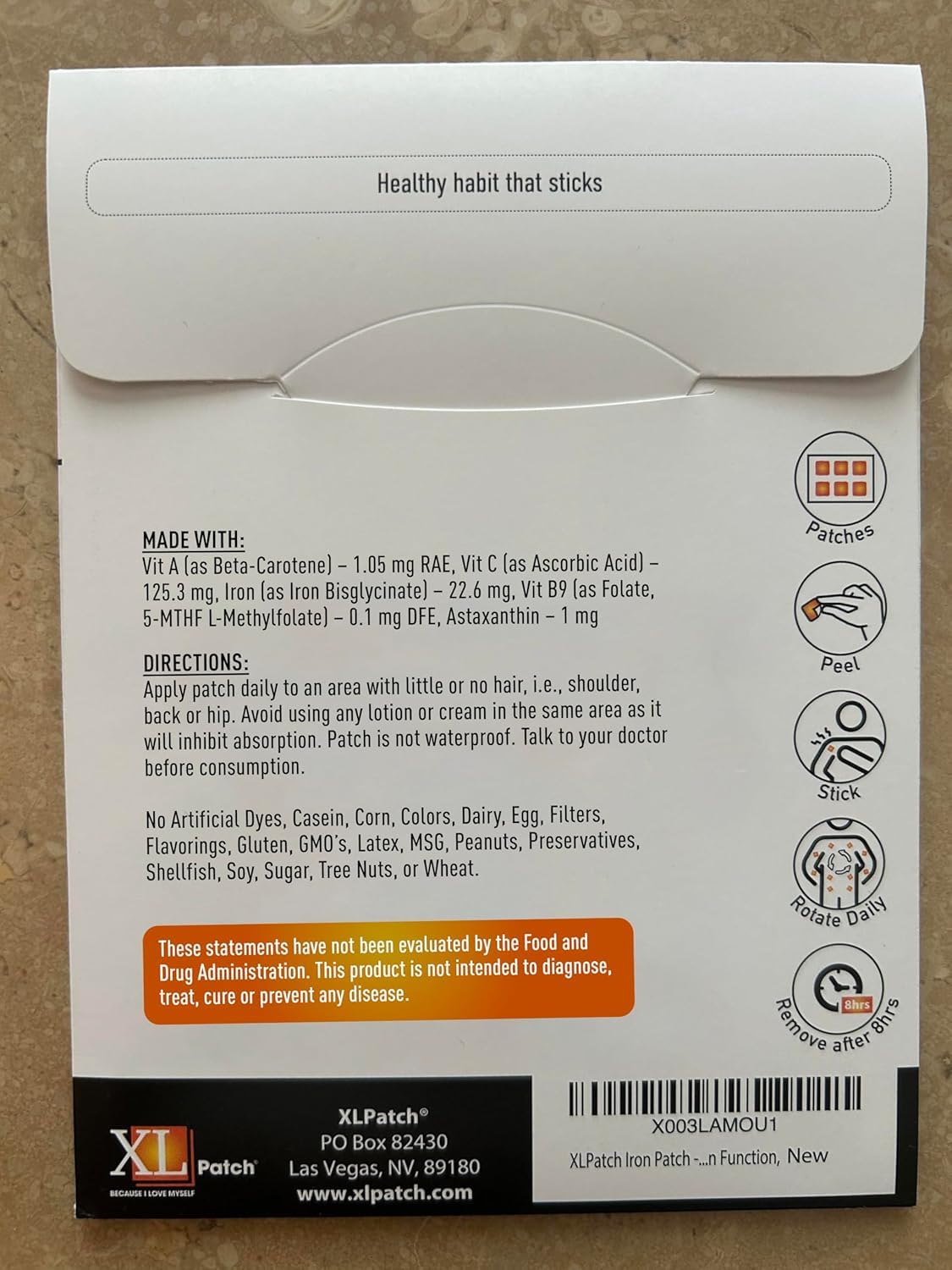 Iron Plus Topical Patch 30-Day Supply — Amazon image 2