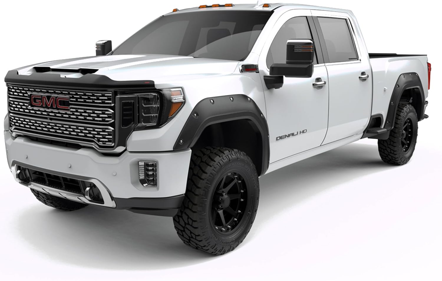 EGR BLF1019 Baseline Flarez Bolt-on Style Fender Flares, Textured Black Finish, Compatible with Select GMC Sierra HD Models