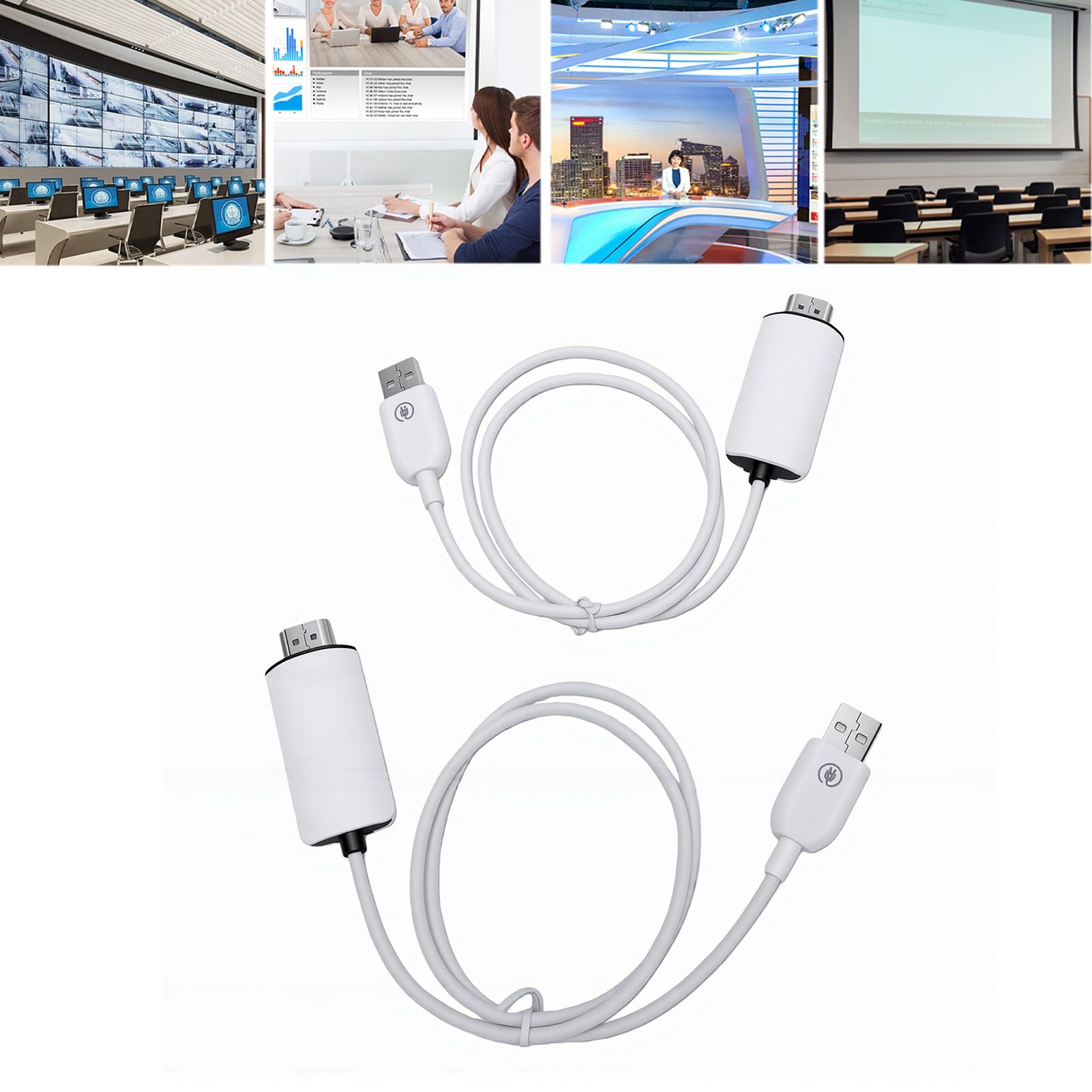Annadue Bezprzewodowy Adapter Wyświetlacza HDMI 1080P, Kabel do Kopiowania Ekranu do Telefonu Telewizora, Stabilny Transfer 50 M Adapter Wyświetlacza Plug and Play Projektor