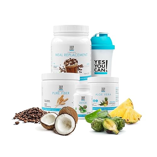 Miniatura 10 de Yes You Can! Kit Detox Plus, limpieza diaria de fibra pura, reemplazo de comidas, mezcla de bebidas, refuerzo de batido y suplemento, kit de
