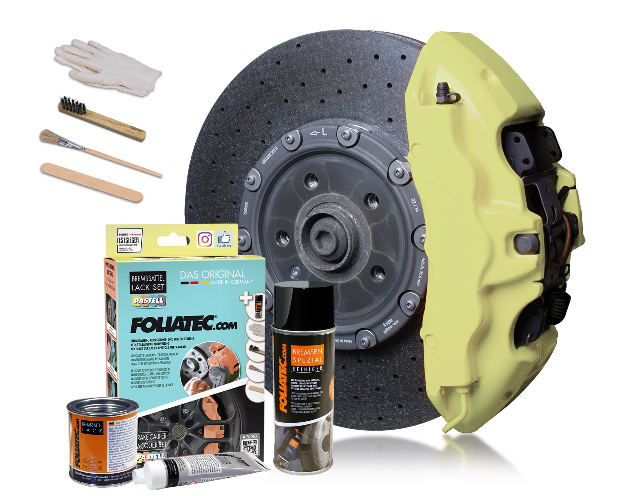 Foliatec PINTURA PINZA FRENO SET VAINILLA CREMOSO