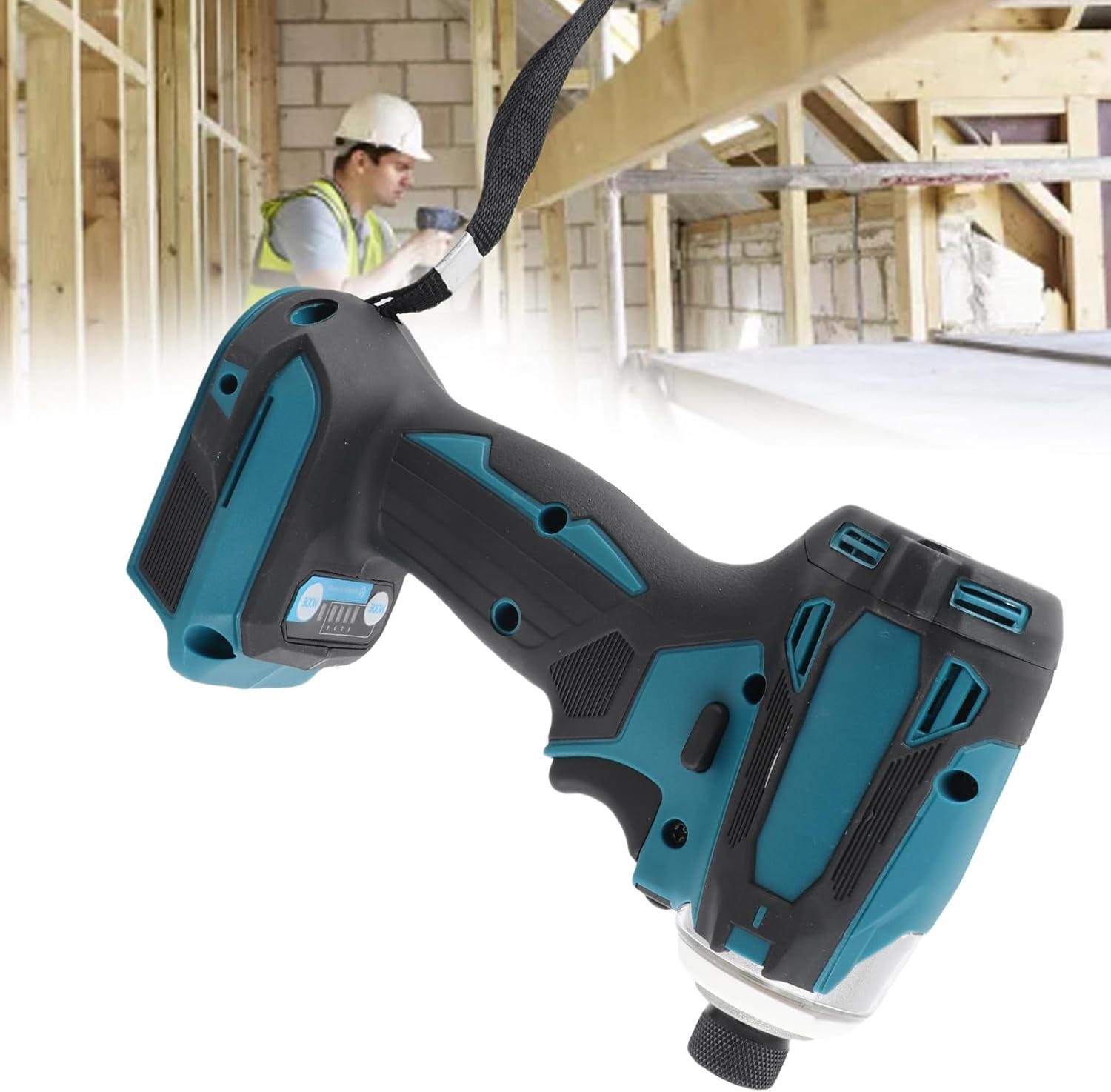 Garosa Cordless Impact Wrench, 18V Cordless Electric Screwdriver Impact Wrench Brushless Speed Power Screw Driver Set 0-3600RPM