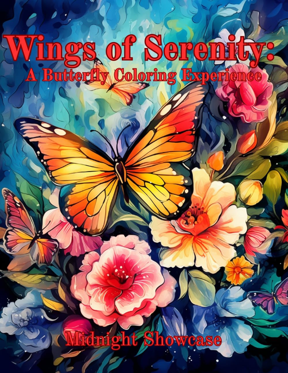 Wings of Serenity: A Butterfly Coloring Experience
