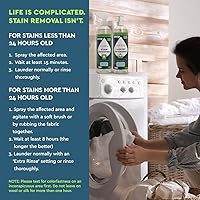 Vista 4 de Puracy Paquete de lavandería - Removedor de manchas a base de enzimas para ropa y detergente líquido natural para ropa concentrado con enzimas que