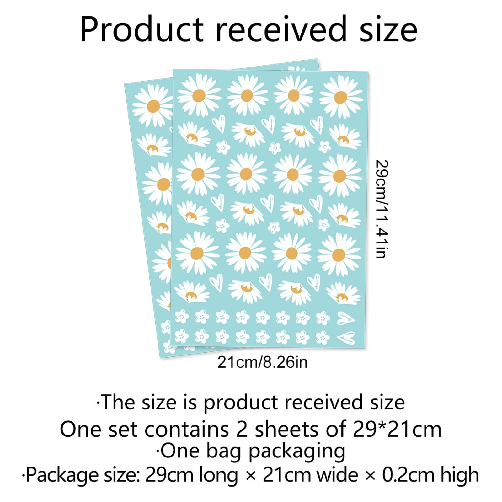 Adesivi Floreali Margherita - 4 Fogli, 68 Pezzi, Impermeabili Per Bici, Auto, Laptop - Foto 5