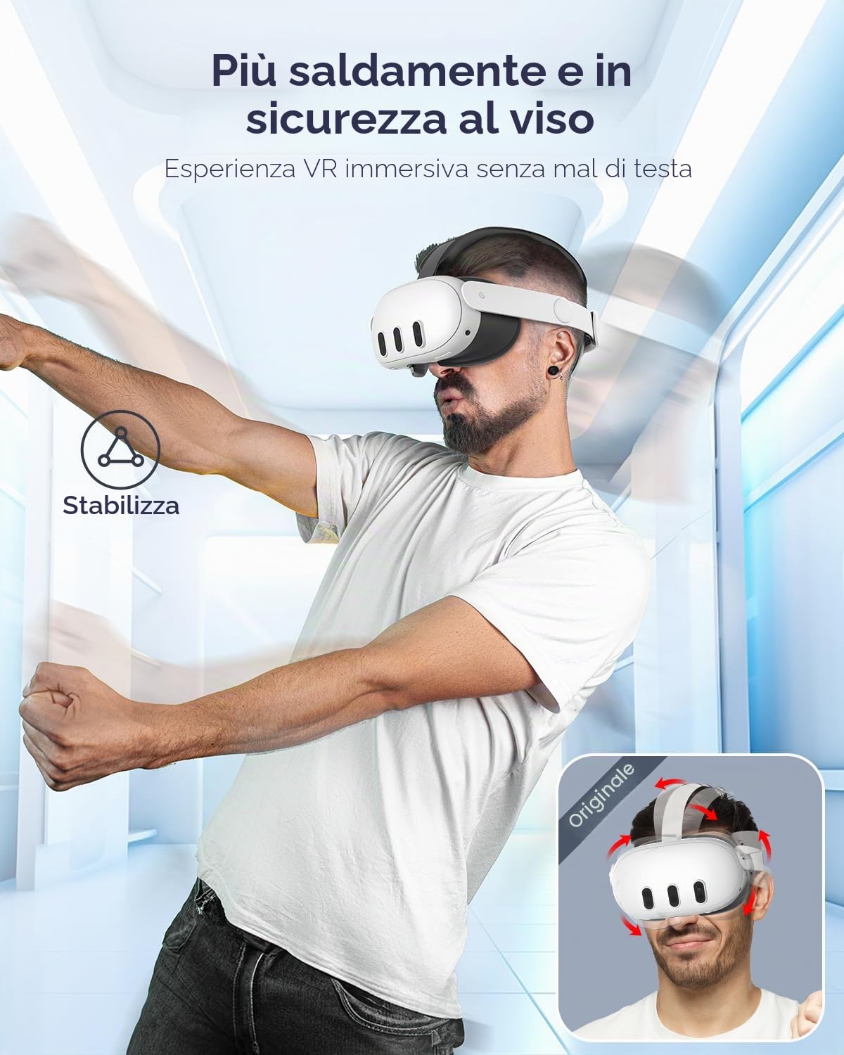 vr Cinturino per la testa compatibile per quest 3S per quest 3 Head Strap per quest 3S/quest 3 Accessori Confortevole Stabile Elite Strap Sostituzione
