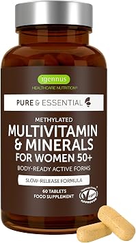 Igennus Methylated Multivitamin for Women 50+ with Calcium & Magnesium