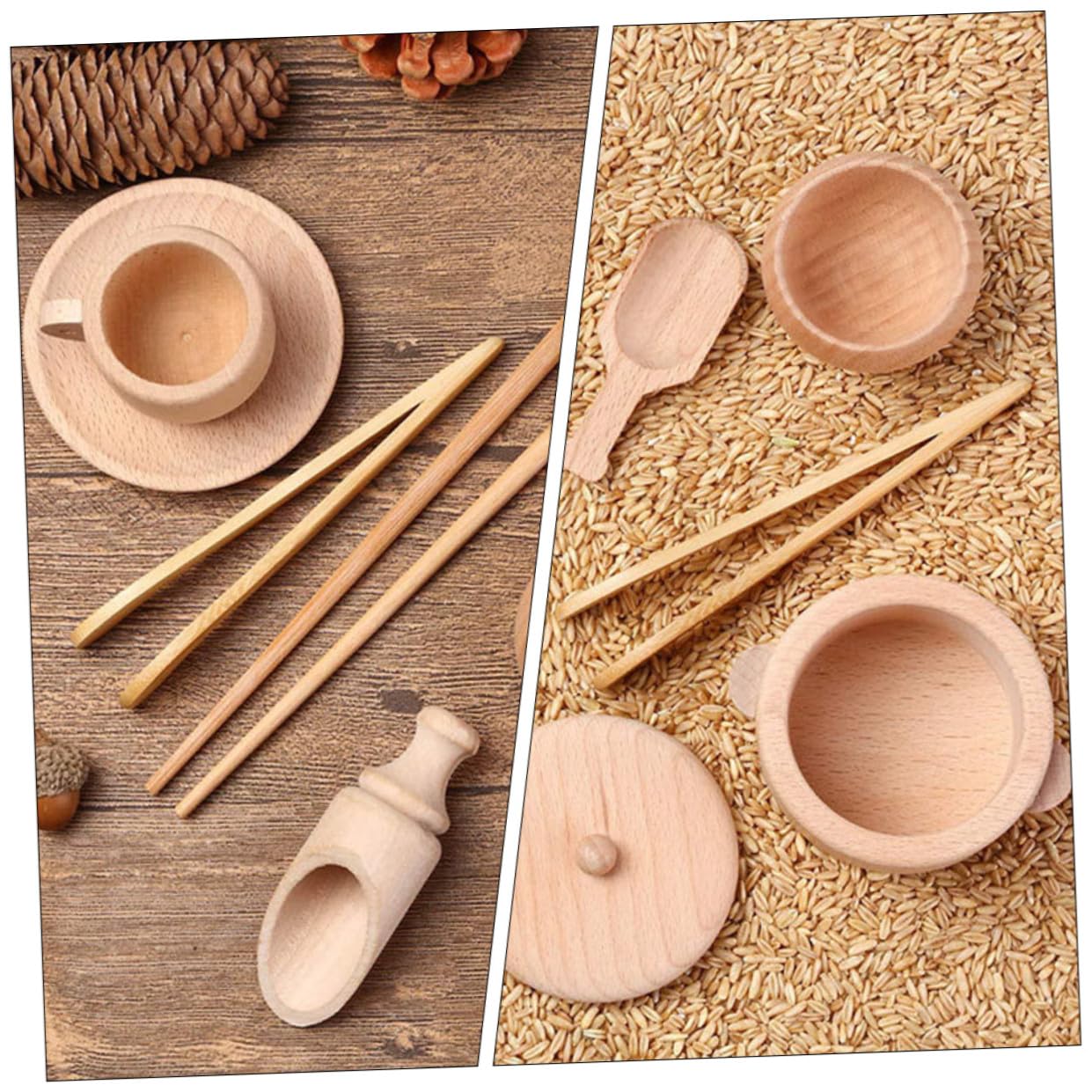 Tazzine Legno Giocattolo Set Educativo per Ragazzo Ragazza