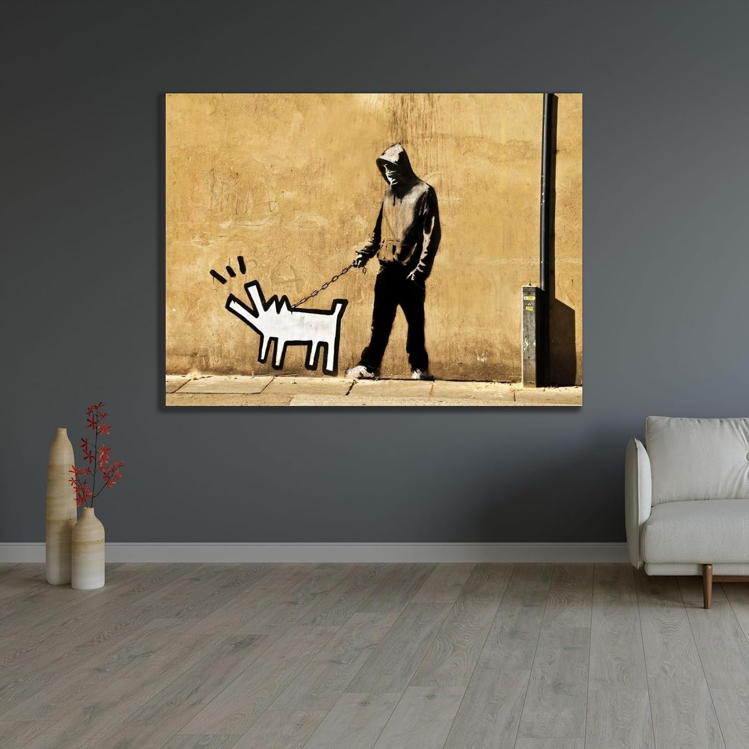 ArtDirect Grange Road Bermondsey London-graffiti attributed to Banksy Custom Framed Art Print Giclee Print or Canvas Options with Various Sizes and Customization by Anonymous