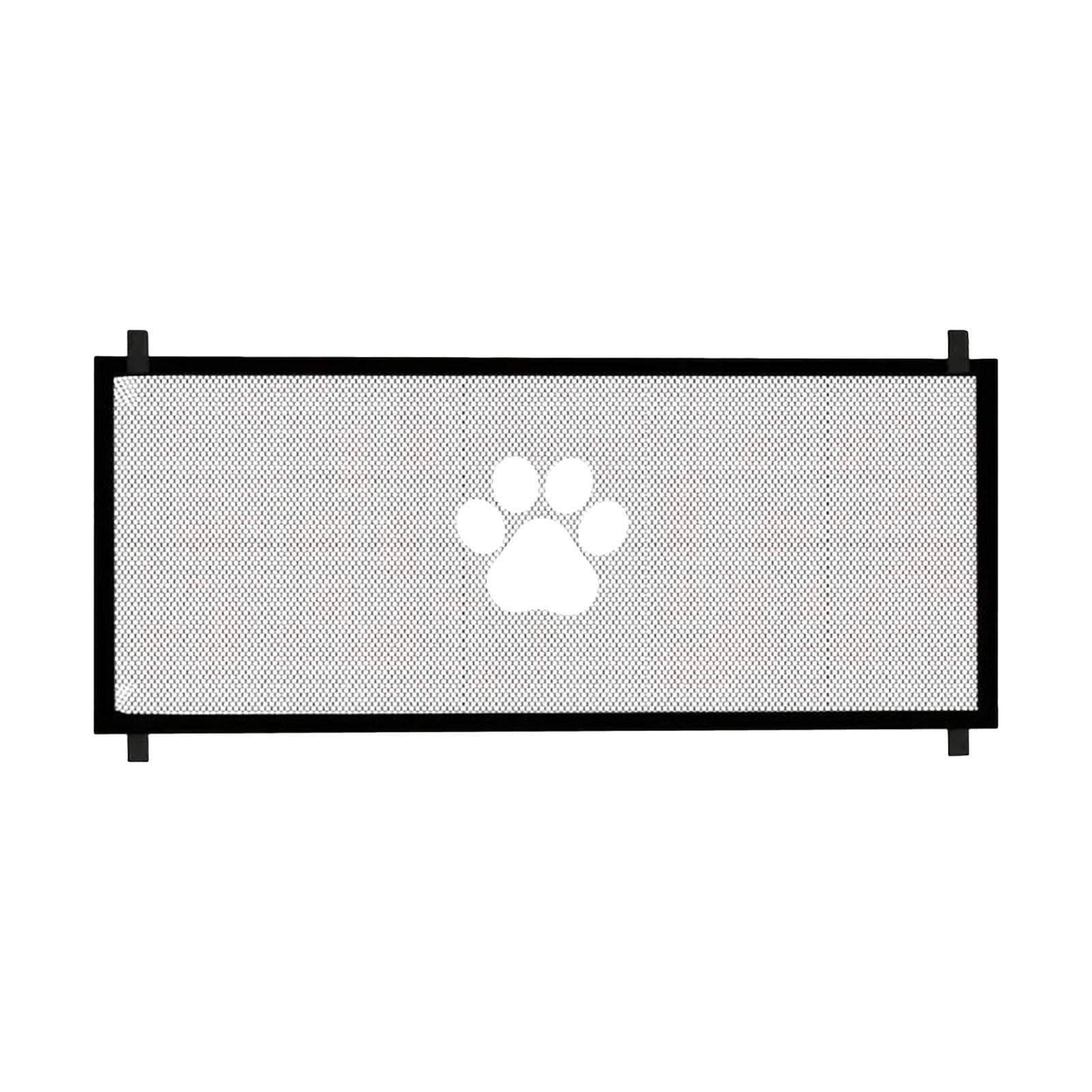 Retractable ﻿No Drilling Dog Gate Indoor for Stairs & Doorways, Pet Stair Safety Gate with Breathable Mesh Screen, 43" x 31"/71" x 31" (71" x 31")