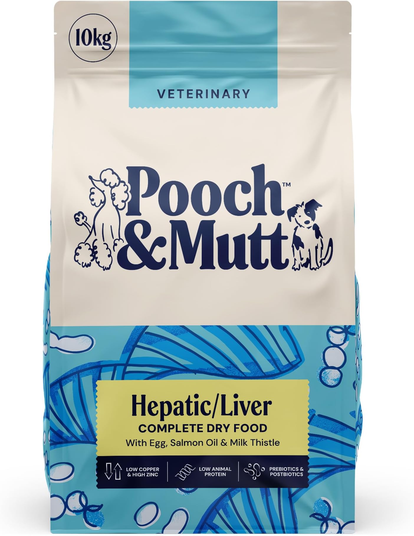 Pooch & Mutt – Renal/Kidney Veterinary Diet Dog Food, Grain Free Complete Dry Dog Food, to Support Kidney Disease or Chronic Renal Insufficiency, 10kg (packaging may vary)