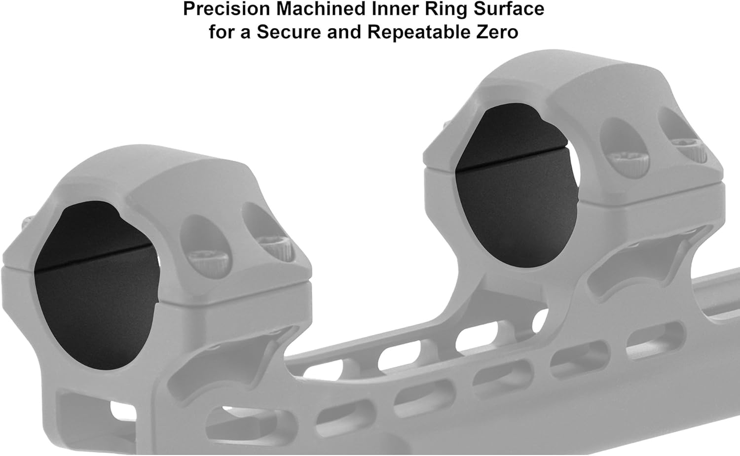 UTG Accu-Sync 1" High Profile 50mm Offset Picatinny Rings, Matte Black (AIR12250) : Sports & Outdoors