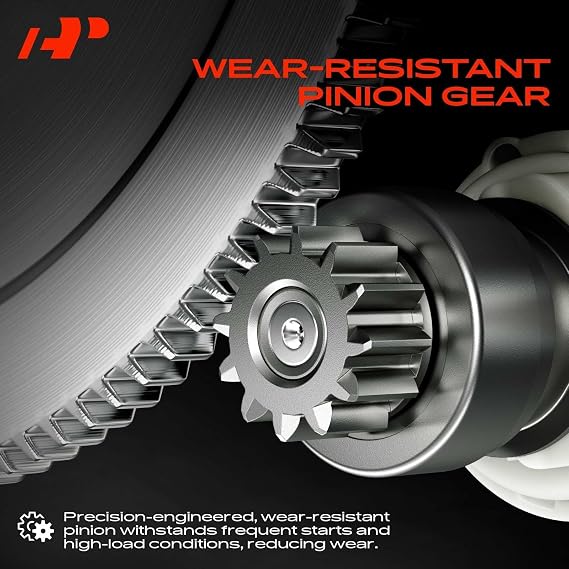 A-Premium High Torque 3HP Starter Motor, 12V 2.5KW 9 Teeth Clockwise