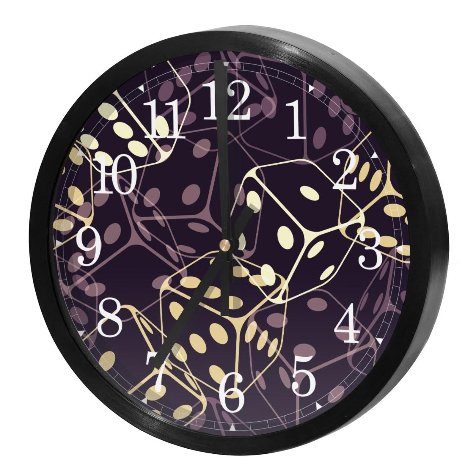 Horloge murale à quartz dotée d'un mécanisme sans tic-tac pour une concentration maximale