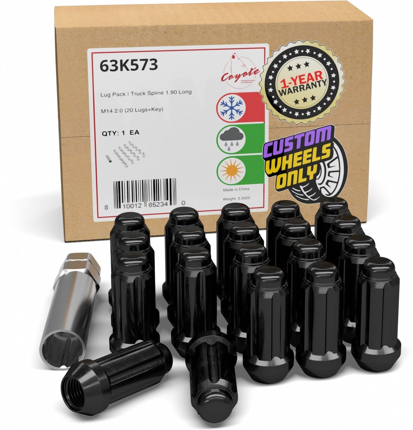 Tuercas M14x2 para evitar el óxido en espárragos de Ford Expedition 2000 a 2002 8