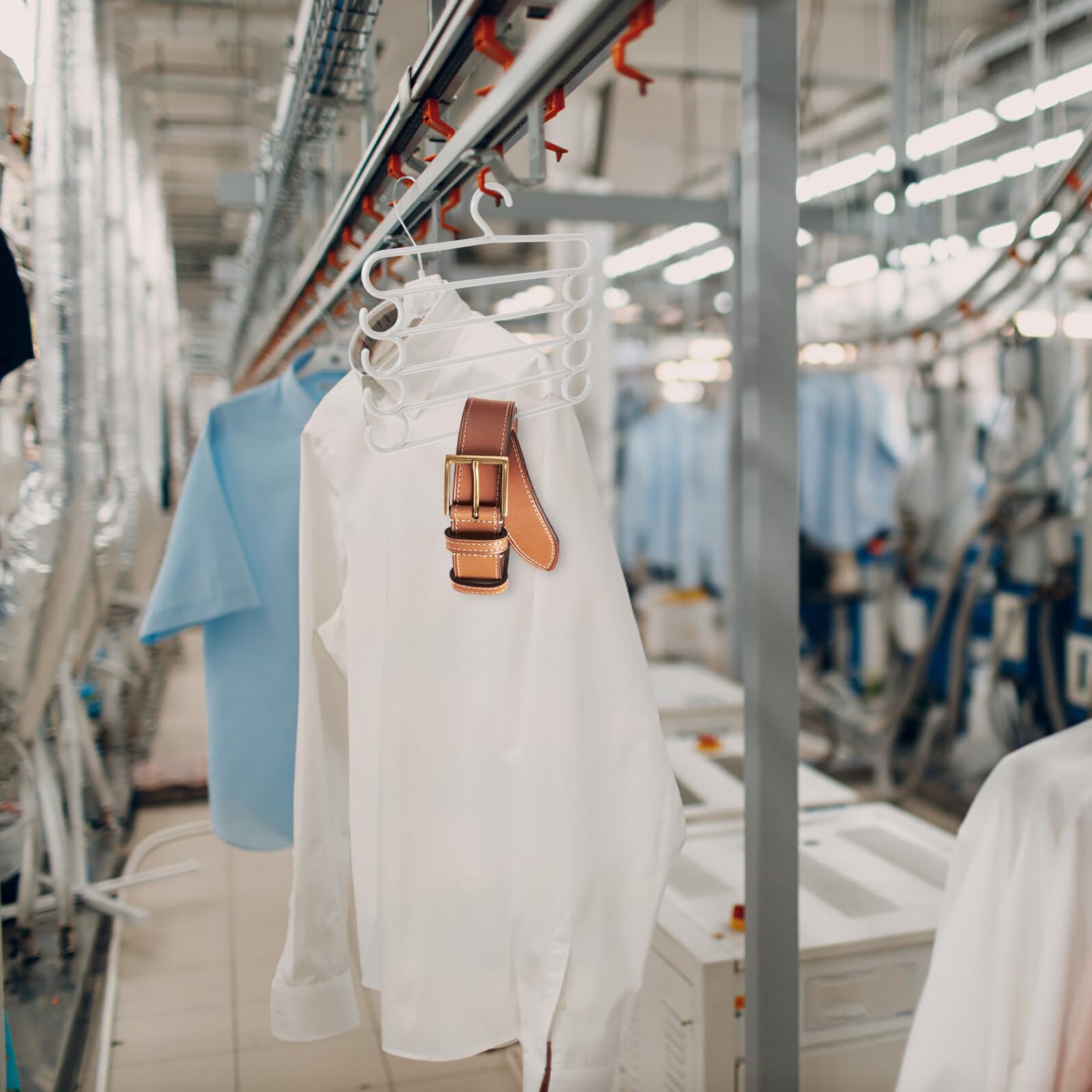 5stücke Mehrlagige Hosenbügel Platzsparende Kleiderbügel Knitterfrei Schalbügel Krawattenhalter Mehrzweckbügel für Zuhause Hohe Belastbarkeit Einfach zu Bedienen