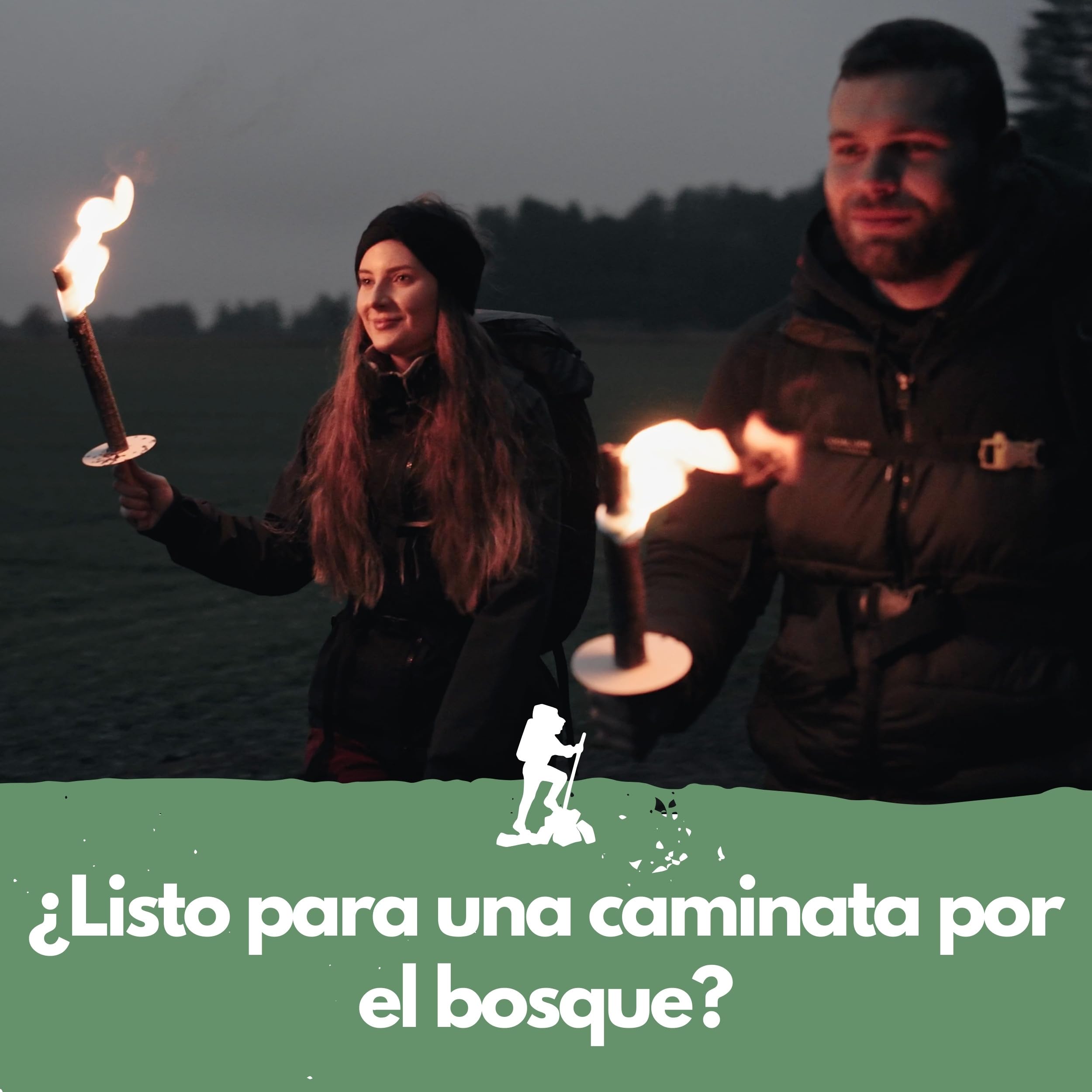 Panteer ® 10 linternas de cera natural - Para una caminata con niños o amigos - Made in Germany - Tiempo de combustión de 45 min - Con protección para las manos