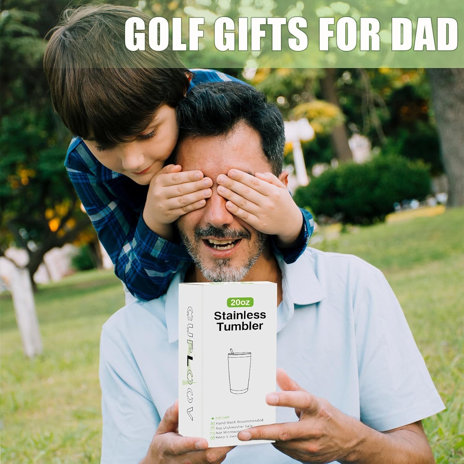 Golf Father's Day Gifts for Dad, 20 Oz Best Dad Golf Coffee Tumbler Cup Stainless Steel Mug with Straw, Lid and Keychain Set for Him Men Husband Boyfriend Father's Day Gift Christmas Gifts - Image 7