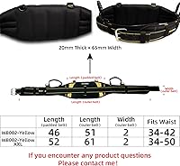 Vista 3 de MELOTOUGH Cinturón de trabajo acolchado, cinturón de herramientas acolchado con soporte de espalda, asa de transporte acolchada de espuma pesada, 4