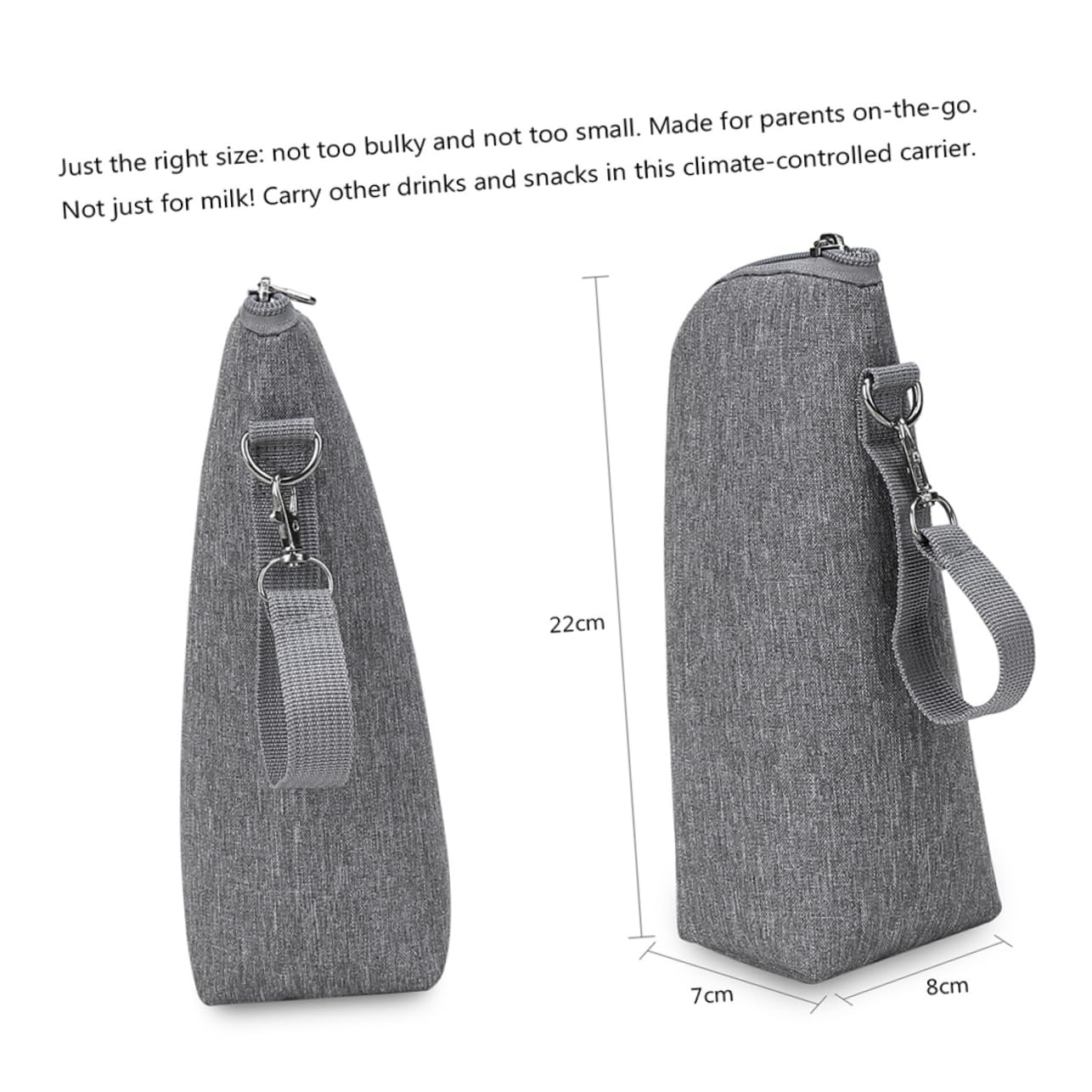 BESPORTBLE Milk Bottle Insulated Pouch Thermal Bottle Holder with Zipper Design for Easy Access for Outdoor Use present for Parents