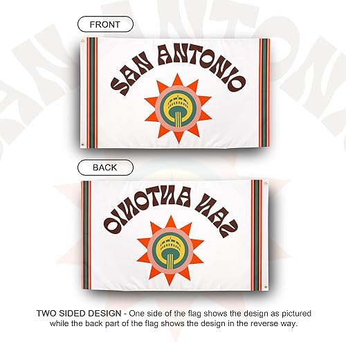 Miniatura 2 de Desert Cactus Bandera de los San Antonio Spurs NBA 100% poliéster para interiores y exteriores, 3 x 5 pies, banderas del equipo de la Asociación