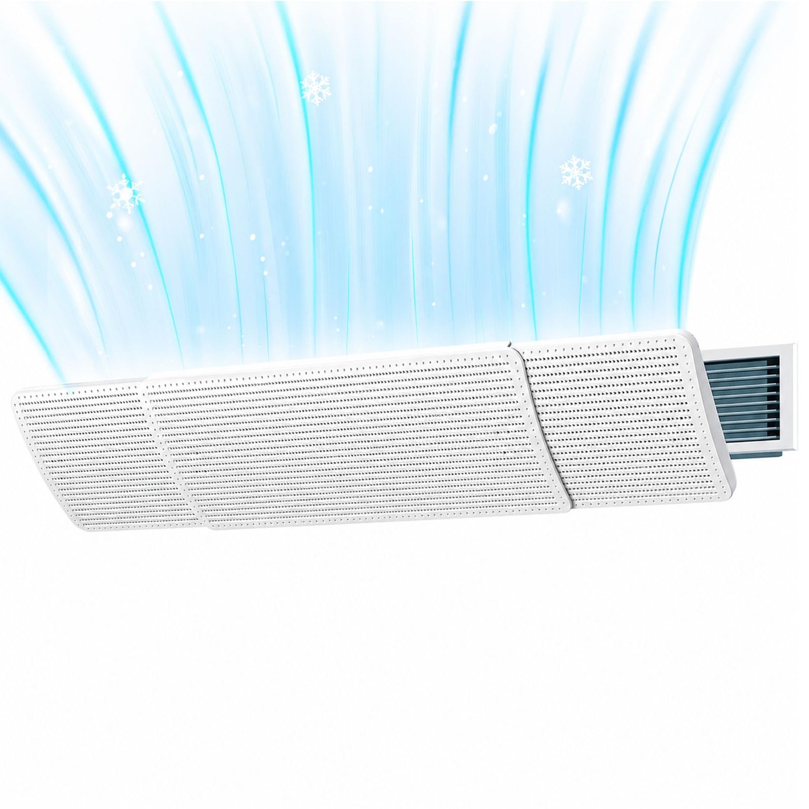WAMJ AQDY AC Vent Deflector for Central Air Conditioner Registers and Grilles, Retractable Air Conditioner Deflector, Micro Perforated Panel(66-106cm)