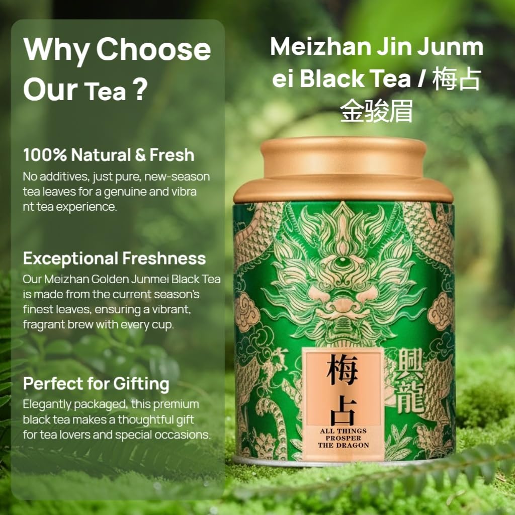 Premium Czarna Herbata Jin Junmei Z WuyiMountain | Silne Doznania Aromatyczne I Świeże