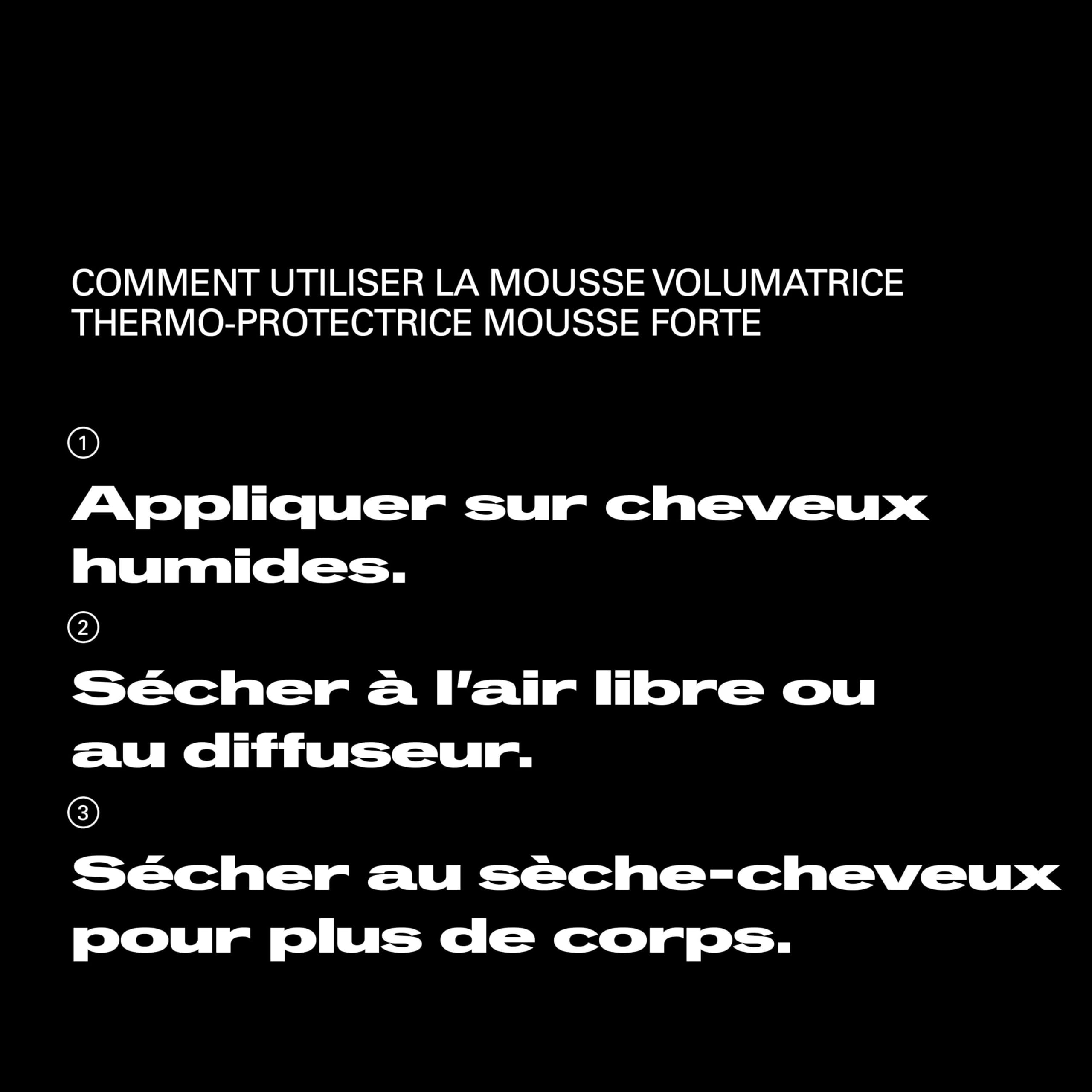 Sebastian Professional Mousse Forte – Mousse volumatrice thermoprotectrice cheveux professionnel – 200 ml