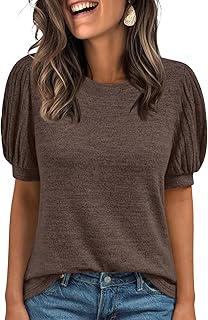Womens Tops Summer Sweater Long Tunic Dressy Casual Blouses Business Cute Trendy Short Sleeve Shirt 2026