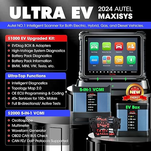 Miniatura 2 de Autel MaxiSys Ultra 2023 MSULTRA escáner de diagnóstico automático inteligente superior con VCMI 5 en 1 valorado $2000, programación y codificación