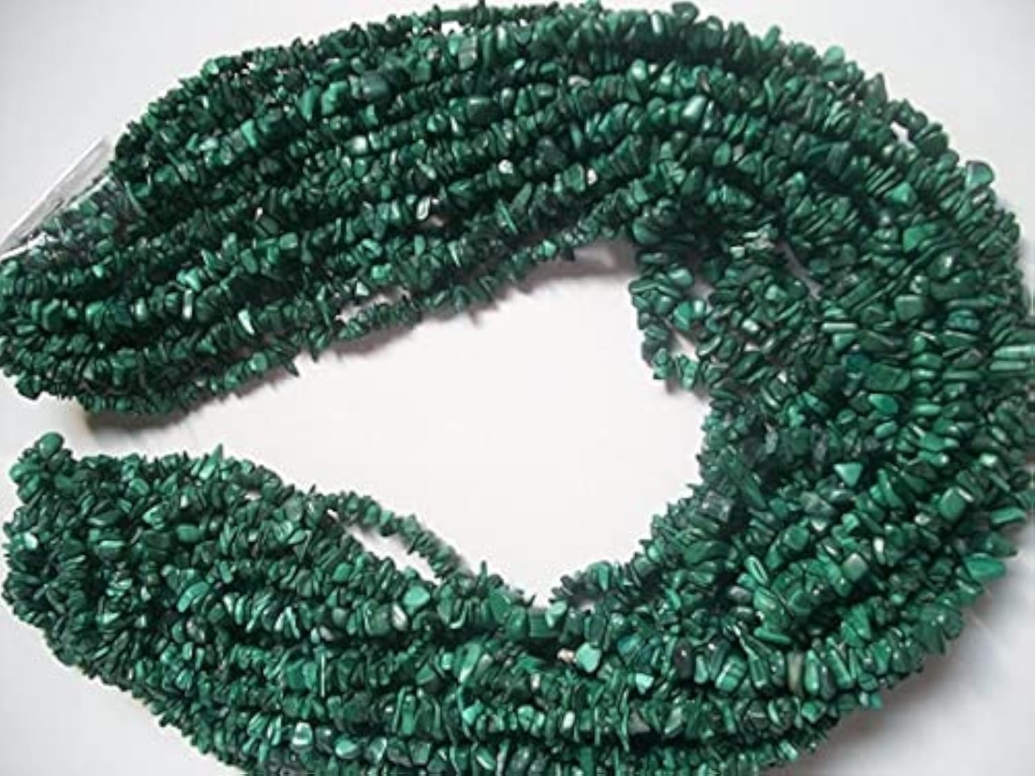 Malachite naturelle perles brutes 3 mm à 6 mm pour créer un bracelet en pierres vertes