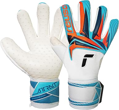 Reusch Attrakt SpeedBump Goalkeeper Gloves | SpeedBump 3D Latex Spikes for Maximum Grip | Evolution Negative Cut & Breathable Design | Durable Performance for Peak Control