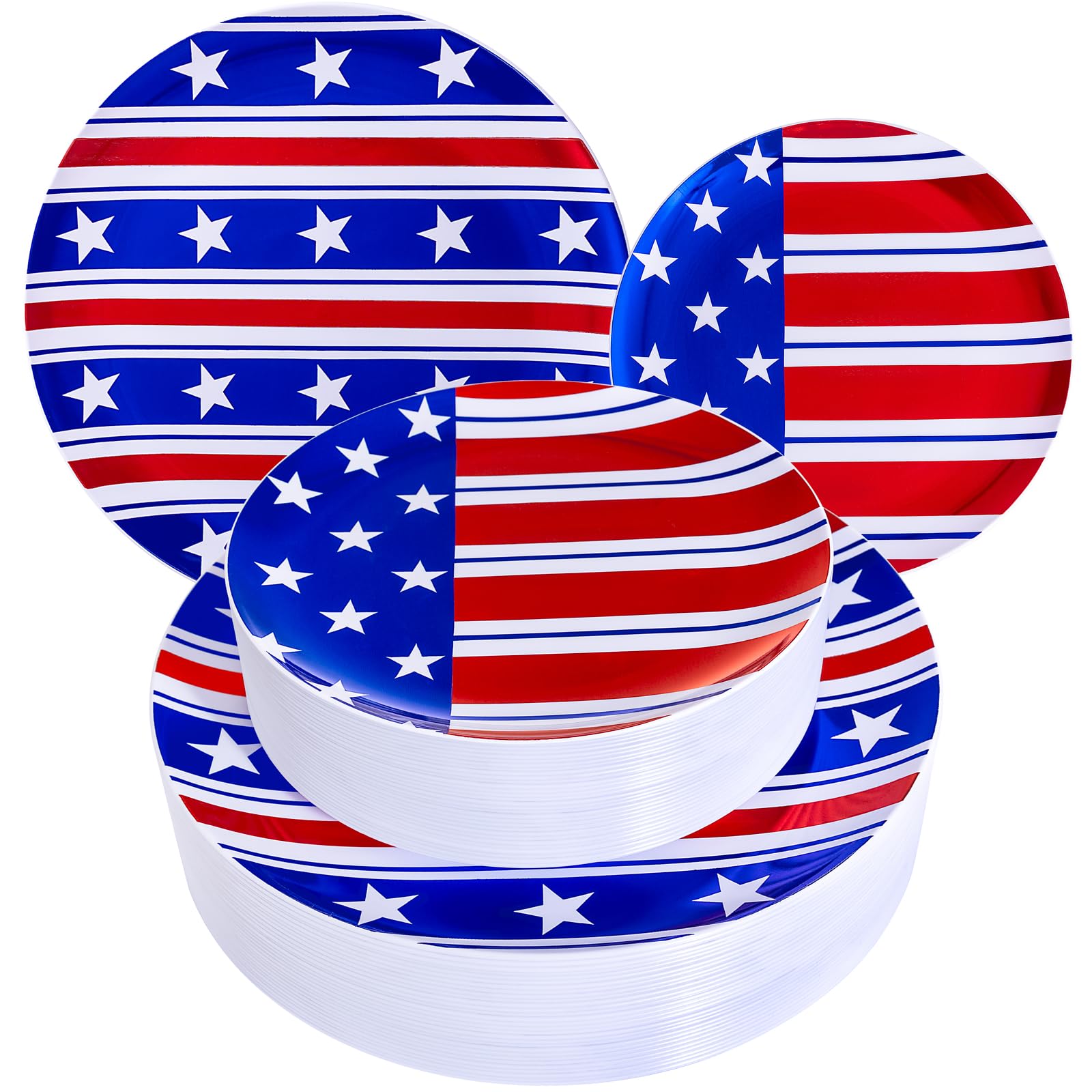 White Disposable Plates - 60 Pack for Parties & Weddings -19