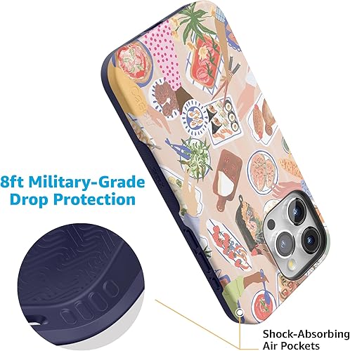 Vista 164 de Casely Funda para iPhone 15 Pro Jardín Secreto Flores mixtas Funda atrevida Compatible con MagSafe y botón de acción Jardín Secreto Floral