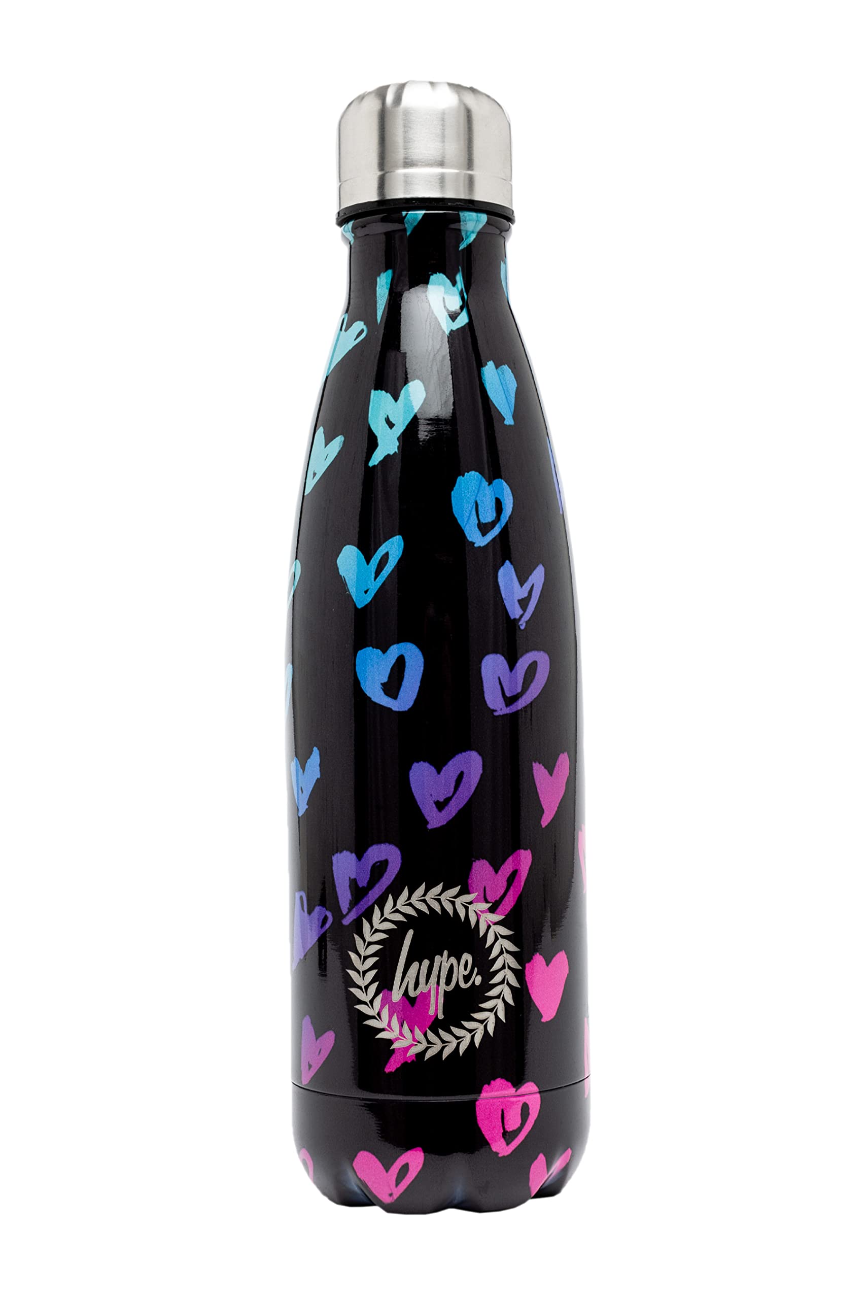 Hype UNISEX SCRIBBLE HEART PINK CREST BOTTLE