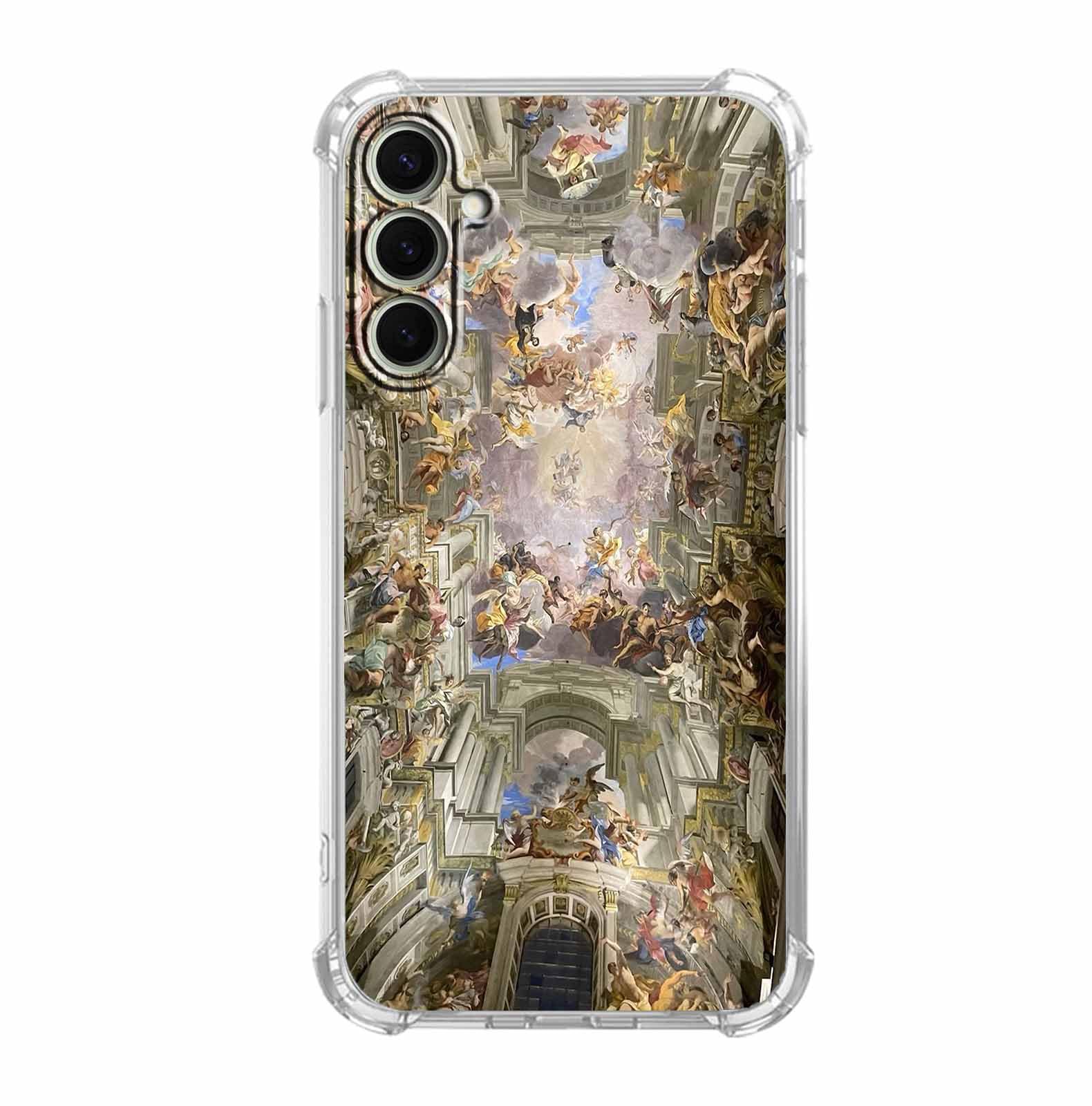 mehidpur Vintage Renaissance Case for Samsung Galaxy S25,Aesthetic Classical Art Wall Painting,Unique Soft TPU Bumper Case for Galaxy S25