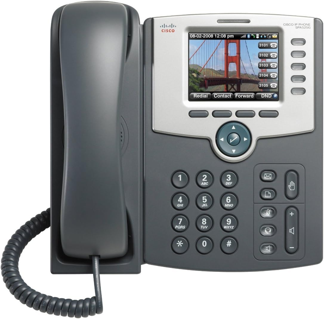 Cisco SPA525G 5-Line IP Phone with Color Display