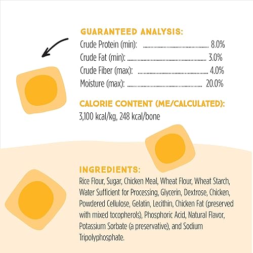 Miniatura 9 de Ultra Chewy Huesos de doble golosina, golosinas para perros, hechas en los Estados Unidos, golosinas saludables, fáciles de digerir, promueve la