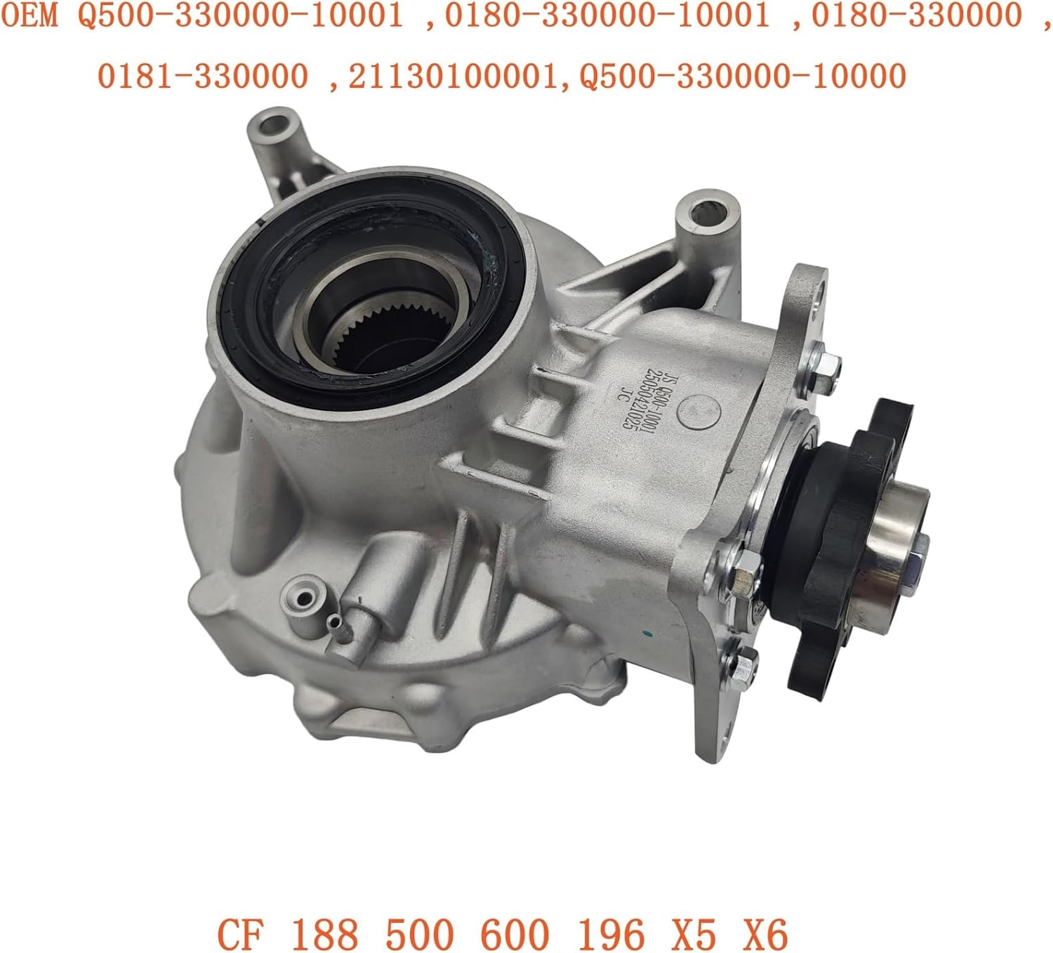 Rear Differential Rear AXLE GEARBOX Transmission 6holes Fit For CF 188 500 600 196 X5 X6 Q500-330000-10001 0180-330000 part
