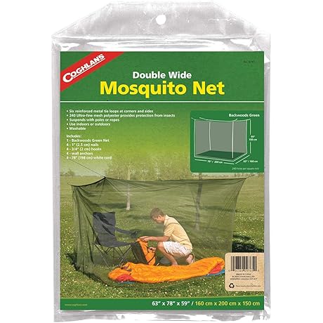 Coghlan's Premium Double Wide Mosquito Net for Queen Size Bed