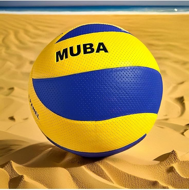 Muba 8 Panel Yarı Profesyonel Mikrofiber Yumuşak Dokunuş Kaymaz Yüzey 5 Numara Voleybol Topu, AA996555
