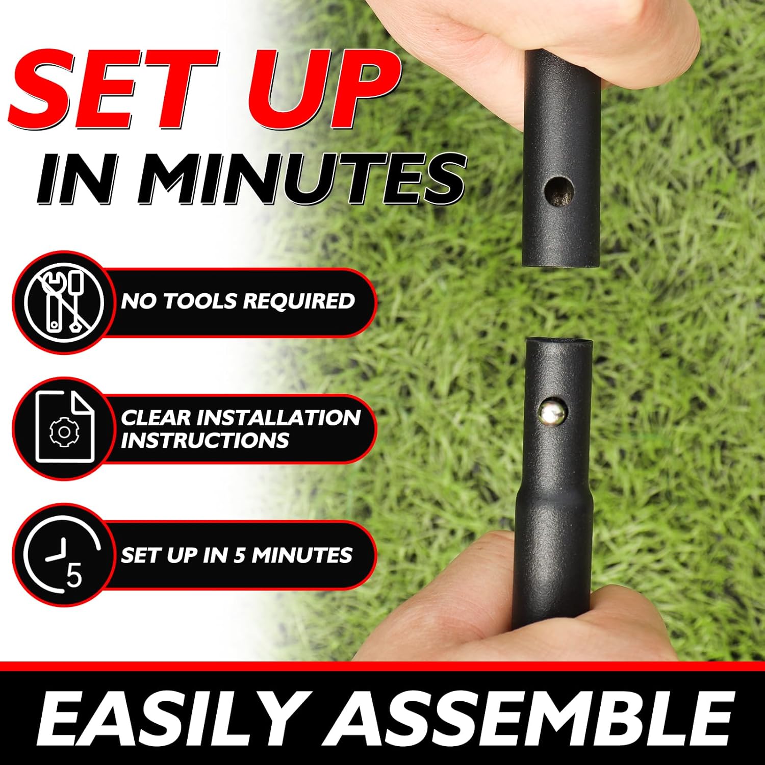 Baseball Strike Zone Target, Stable & Durable Metal Frame Blitzball Strike Zone Target, Portable & Adjustable Height Without Disassemble