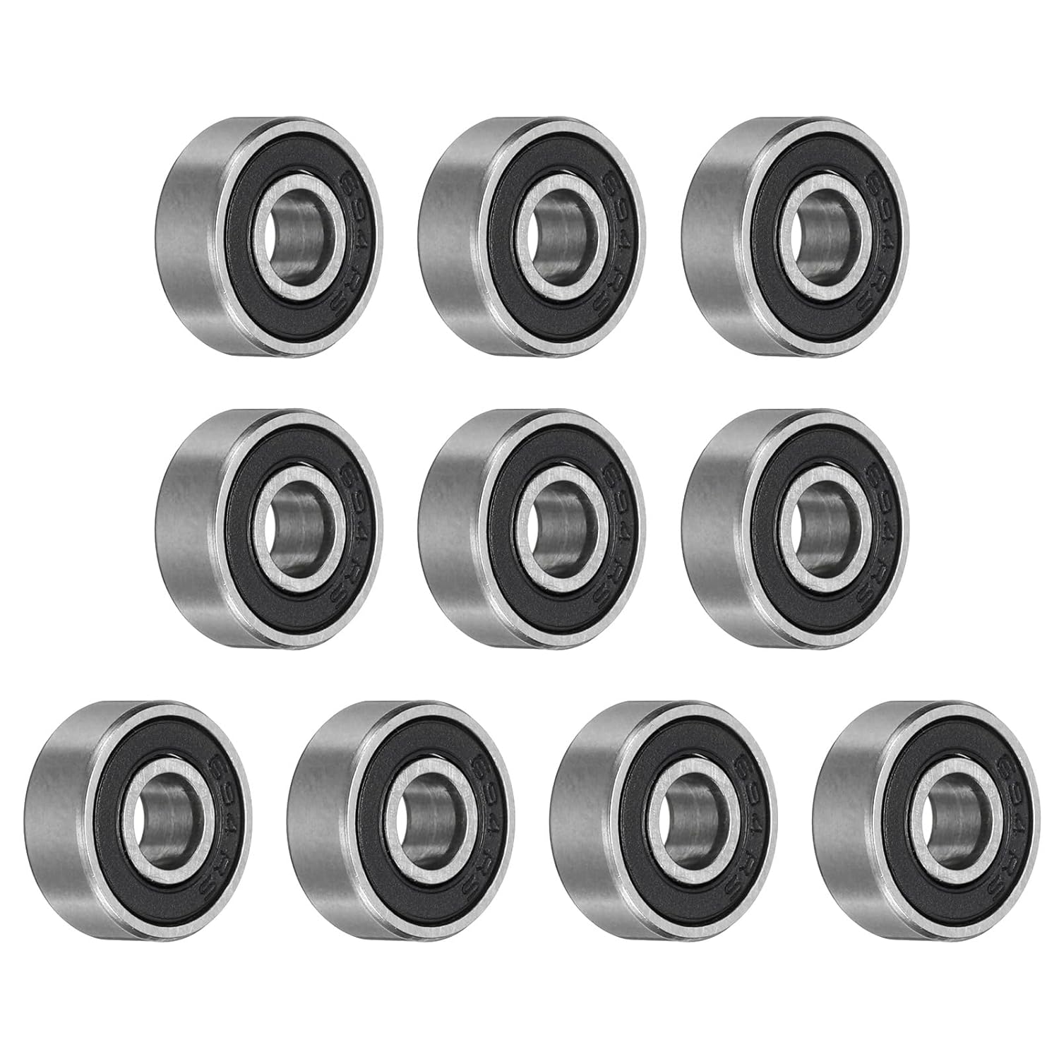 uxcell 5pcs 6705-2RS Bearing 25x32x4mm, Chrome Steel Double Rubber Seals Precision Bearing, Lubricated Deep Groove Ball Bearings, P6 (ABEC 3)