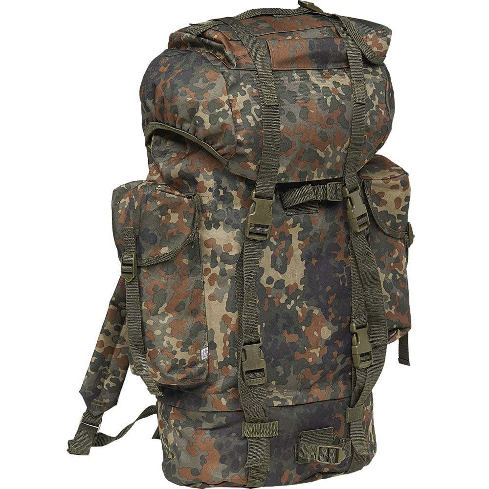BWuM BUNDESWEHR KAMPFRUCKSACK 65L BW RUCKSACK ARMY ARMEE OUTDOOR TREKKING TASCHE, Farbe:Flecktarn