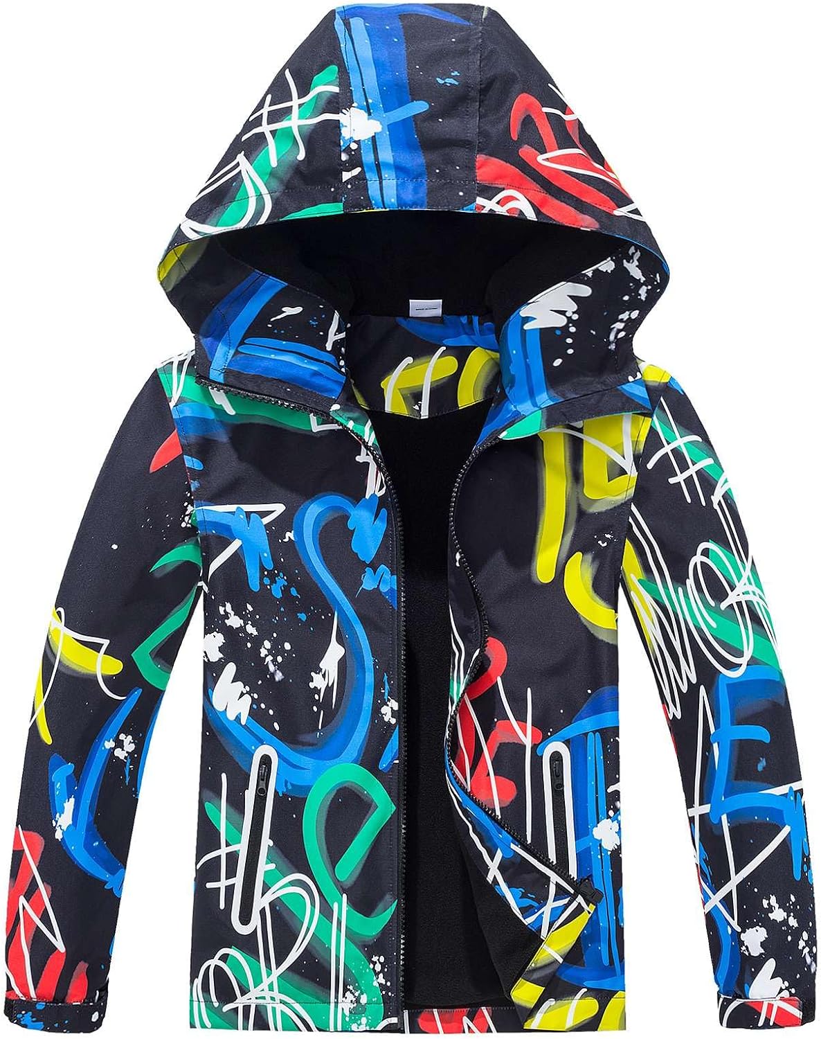 Boys Water Proof Jacket Kids Fleece Lined Raincoat Outdoor Ski Hiking Outwear